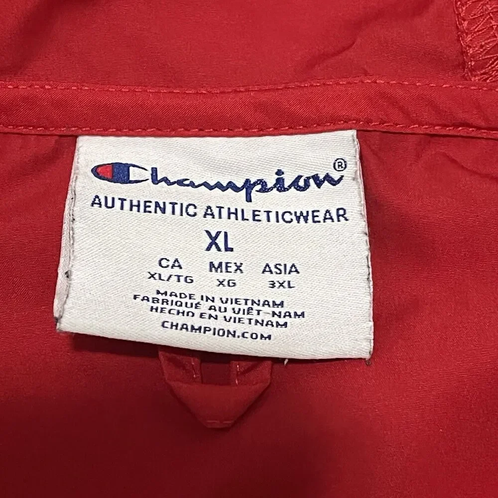 Pacific University Boxers Mens Jacket XL Red Anorak Windbreaker Oregon Champion